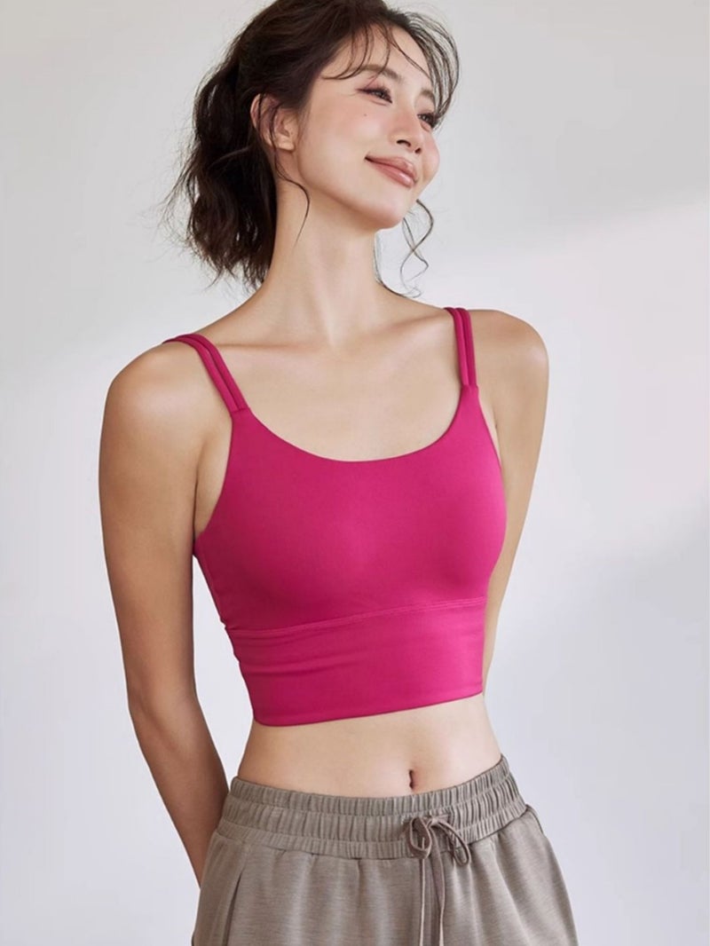 High Strength Sports Underwear Women'S Fitness Running Shockproof Anti-Sagging Yoga Suit One-Piece Double Shoulder Strap Beauty Back Bra - Image 4